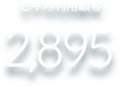 日平均利用顧客 2,895