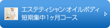 エステティシャン・オイルボディ短期集中１ヶ月コース