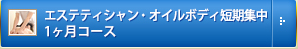 エステティシャン・オイルボディ短期集中 1ヶ月コース